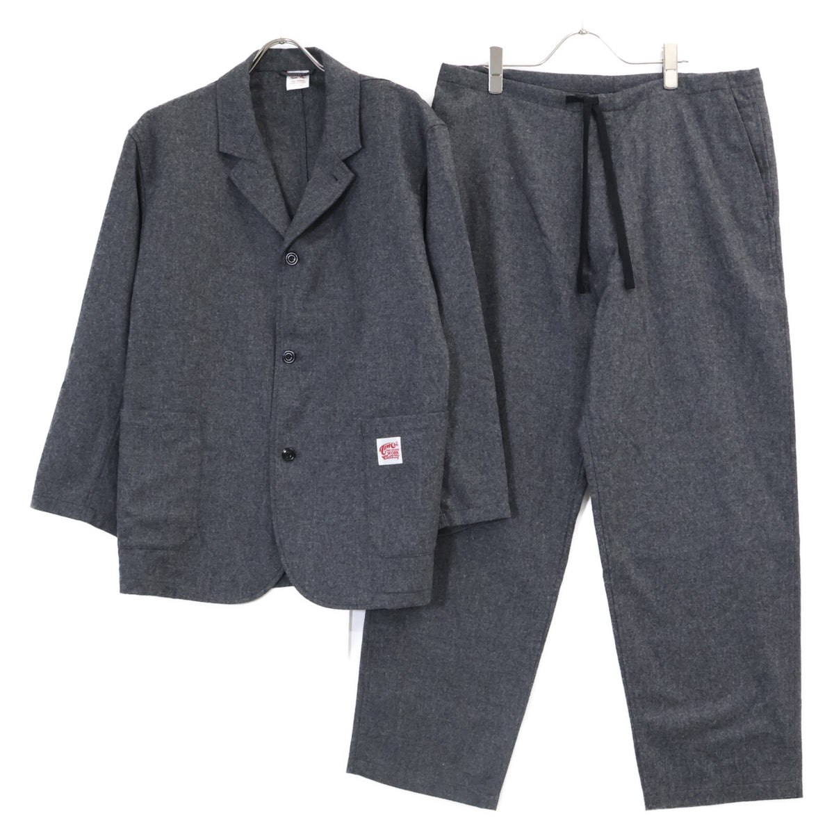 Timc Inc. Flannel Single-Breasted Jacket Gray Size M/M