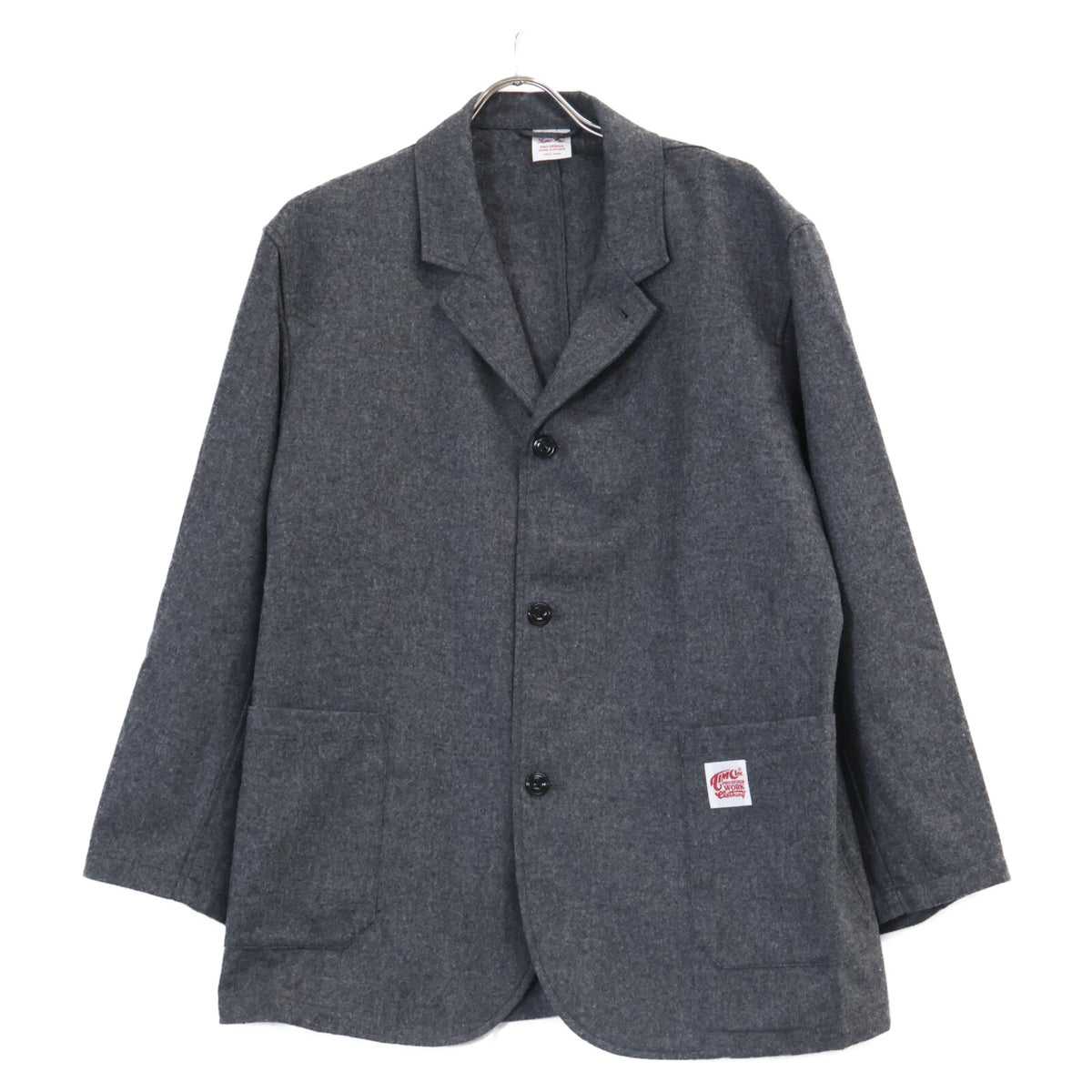 Timc Inc. Flannel Single-Breasted Jacket Gray Size M/M