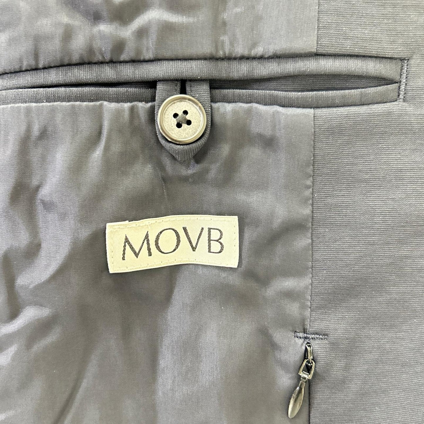 MAUVE Duplex Cotton Jersey Travel MA-1 Bomber Gray Size 46