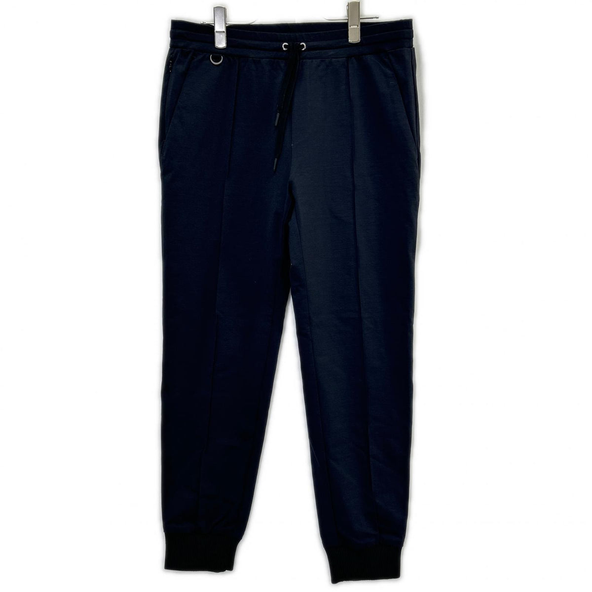 MAUVE Duplex Cotton Jersey Slim Travel Joggers Navy Size 50