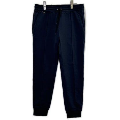 MAUVE Duplex Cotton Jersey Slim Travel Joggers Navy Size 50