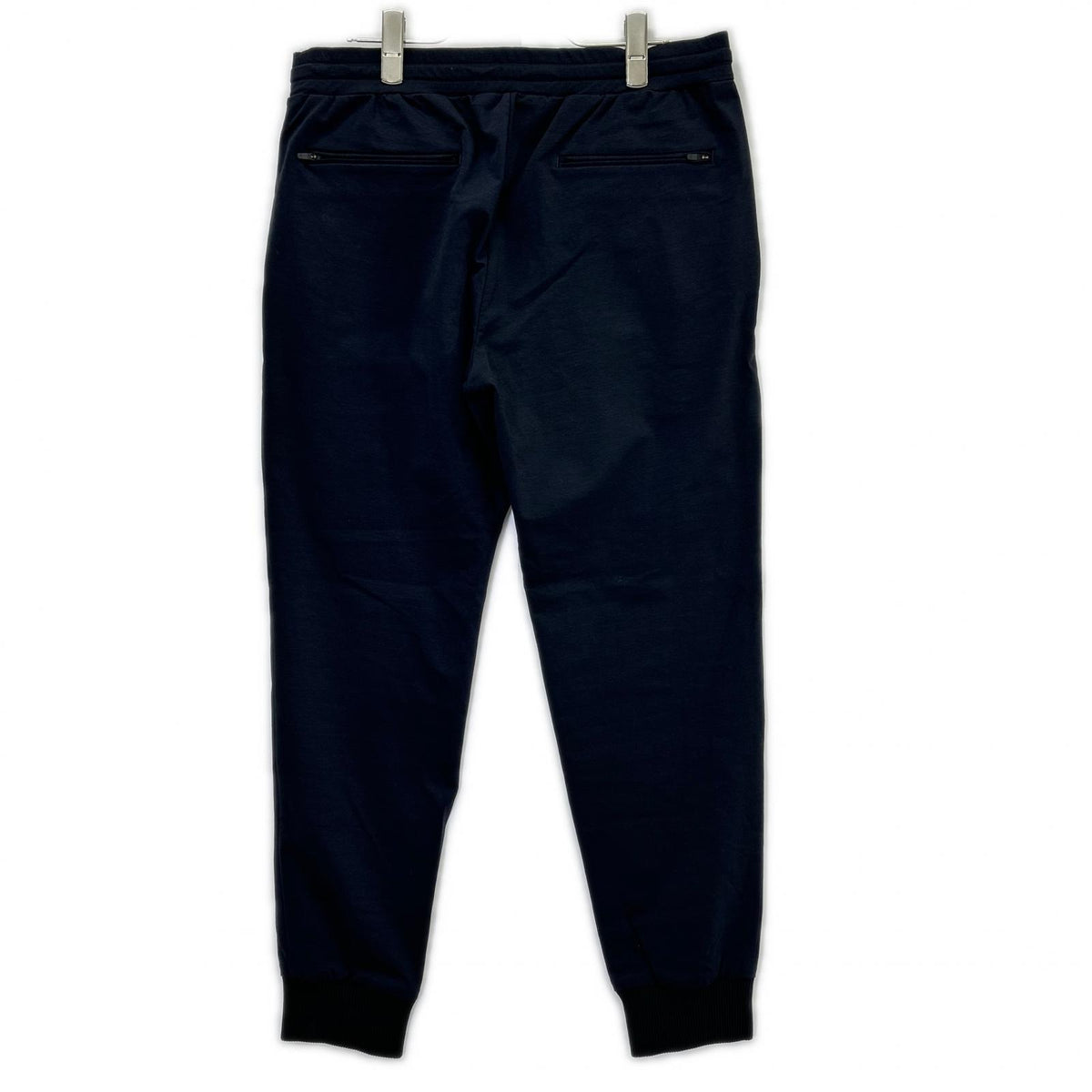 MAUVE Duplex Cotton Jersey Slim Travel Joggers Navy Size 50