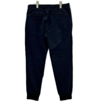 MAUVE Duplex Cotton Jersey Slim Travel Joggers Navy Size 50