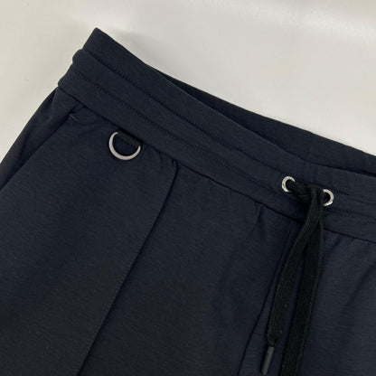 MAUVE Duplex Cotton Jersey Slim Travel Joggers Navy Size 50