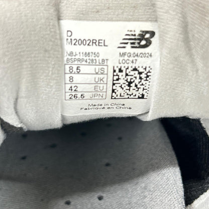 NEW BALANCE M2002REL Suede Mesh Sneakers Gray Size 8.5