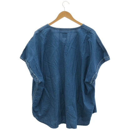 Porter Classic Indigo Cotton Sashiko Poncho Size 3