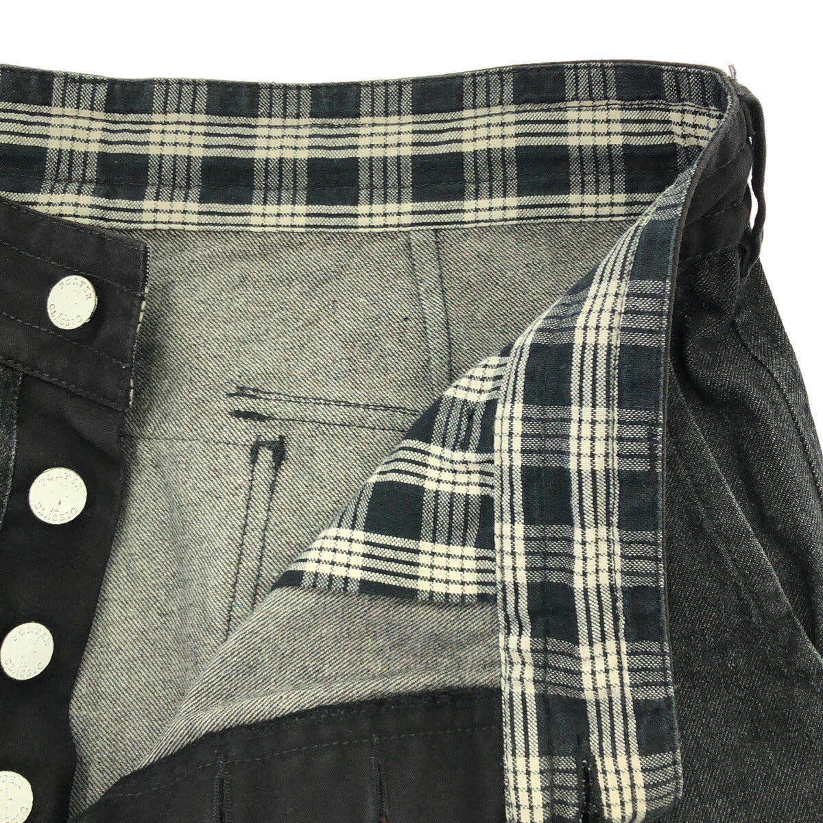 Porter Classic KENDO DENIM Button Fly Denim Black Size L