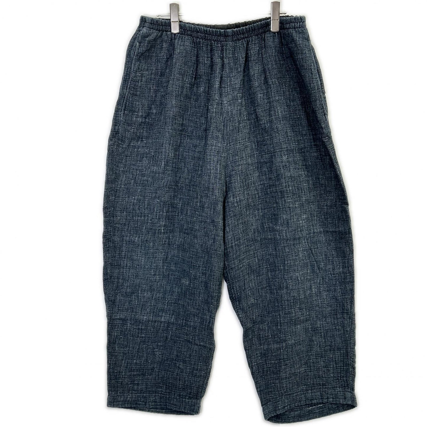Porter Classic SASHIKO LINEN PEACE Easy Pants Gray Size XL