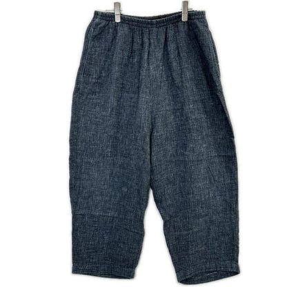 Porter Classic SASHIKO LINEN PEACE Easy Pants Gray Size XL
