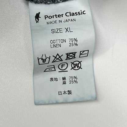 Porter Classic SASHIKO LINEN PEACE Easy Pants Gray Size XL