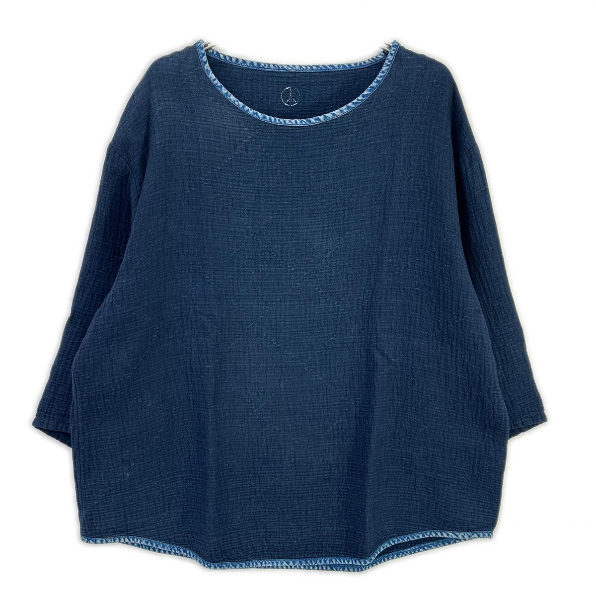 Porter Classic Indigo SASHIKO Super Light Sweatshirt Size 2