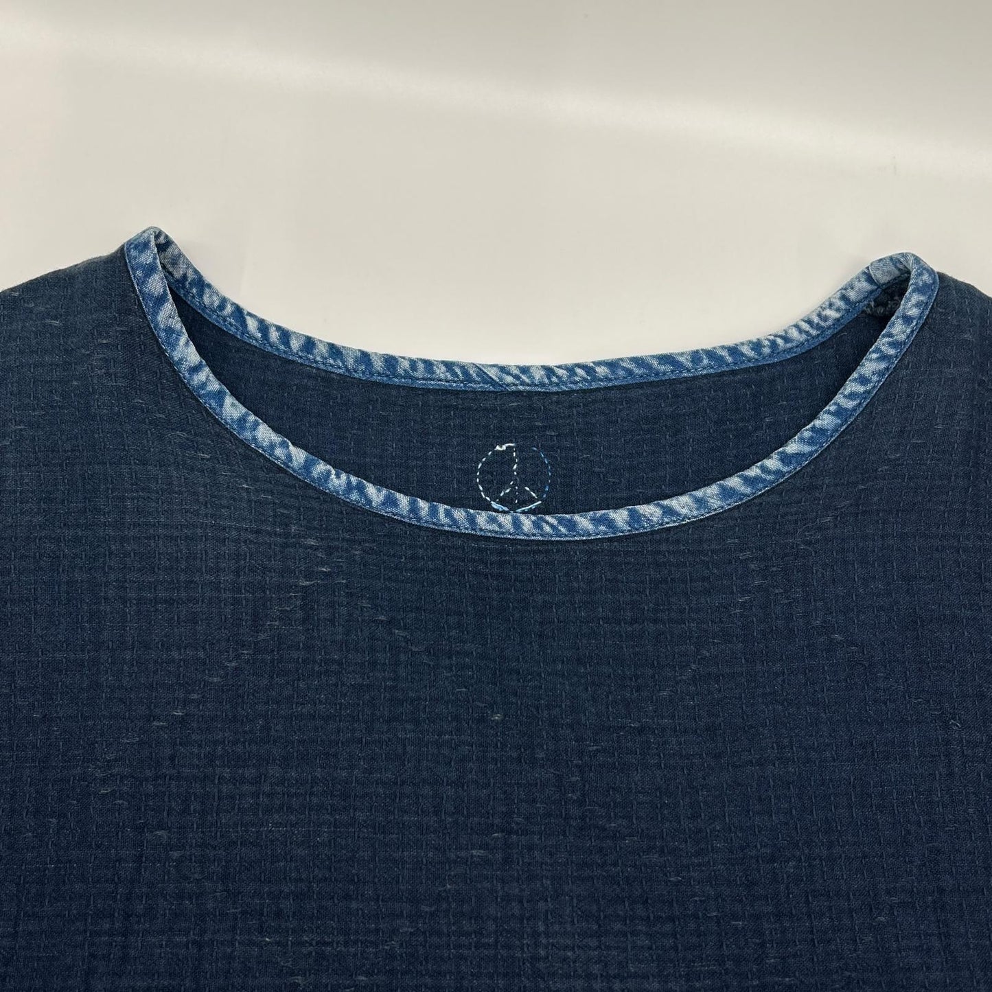 Porter Classic Indigo SASHIKO Super Light Sweatshirt Size 2