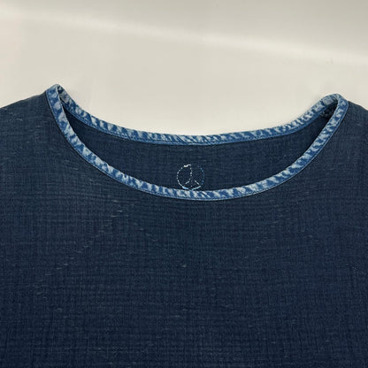Porter Classic Indigo SASHIKO Super Light Sweatshirt Size 2