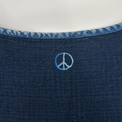 Porter Classic Indigo SASHIKO Super Light Sweatshirt Size 2