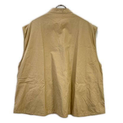 Porter Classic Gabardine Stand Collar Vest Beige Size M