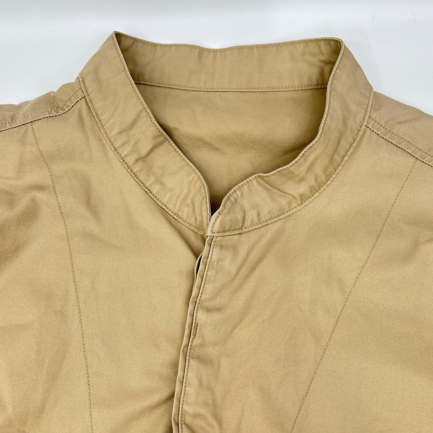 Porter Classic Gabardine Stand Collar Vest Beige Size M