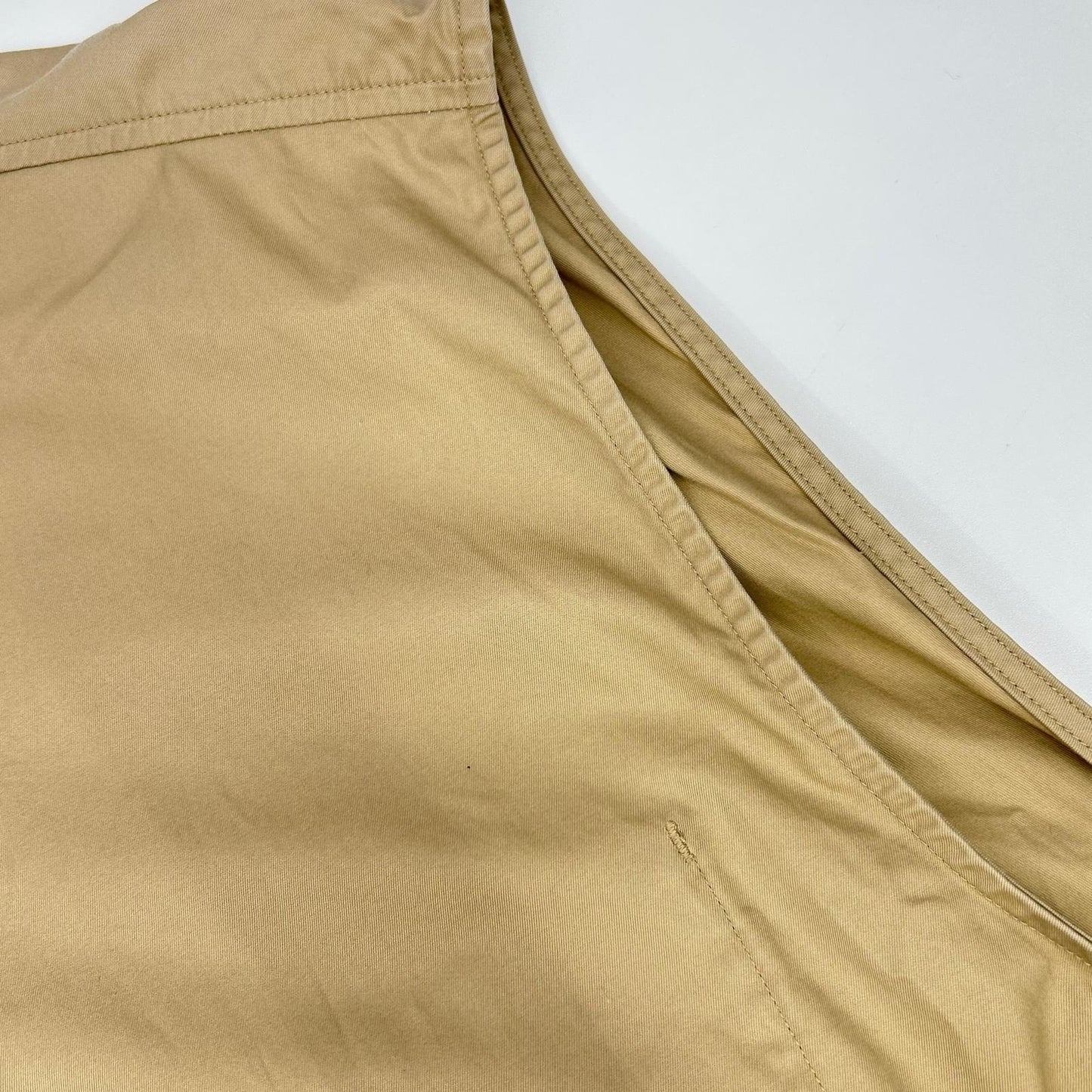Porter Classic Gabardine Stand Collar Vest Beige Size M