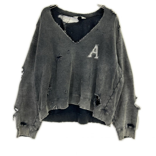 ANCELLM 25SS Hard Crash Sweatshirt Black Size 1