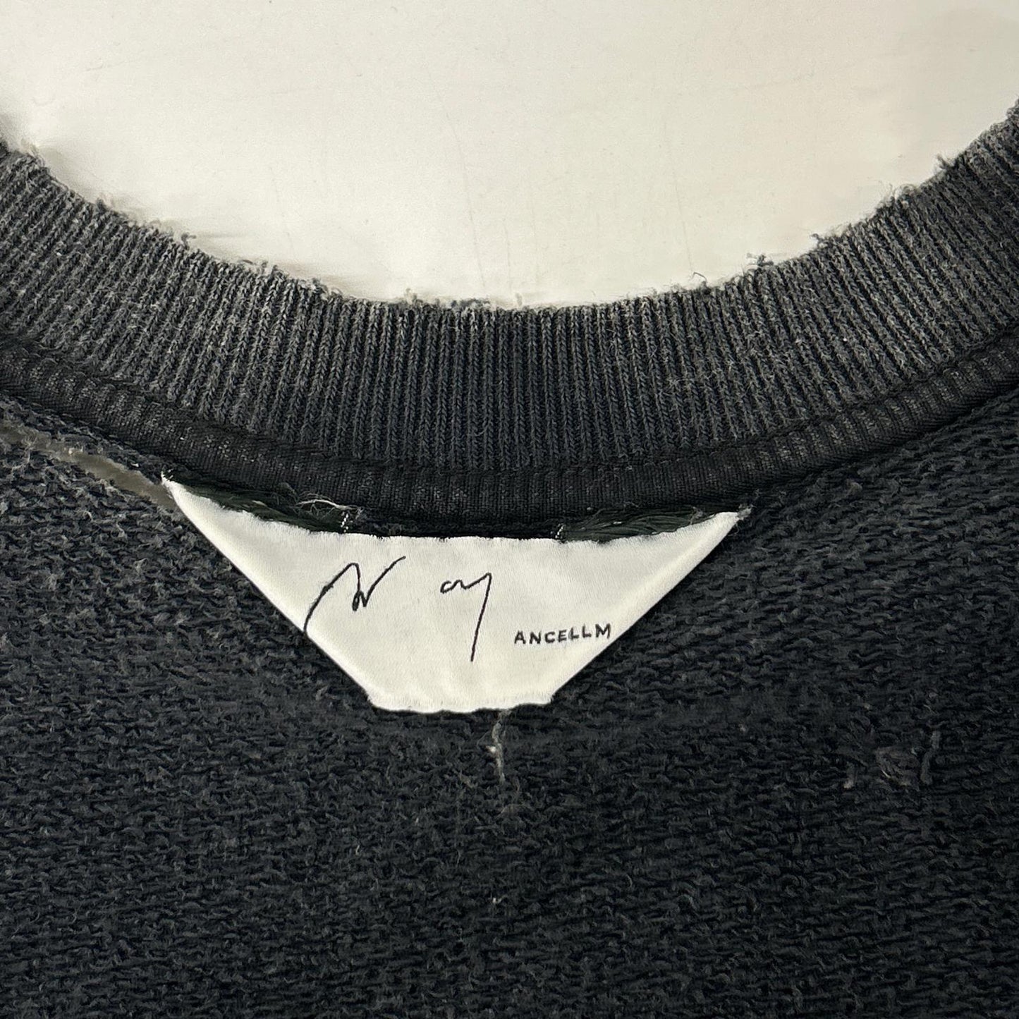ANCELLM 25SS Hard Crash Sweatshirt Black Size 1