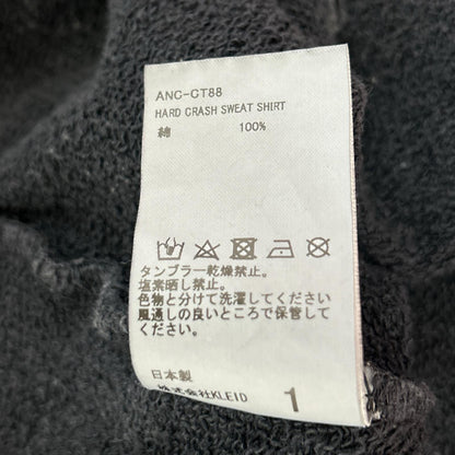 ANCELLM 25SS Hard Crash Sweatshirt Black Size 1