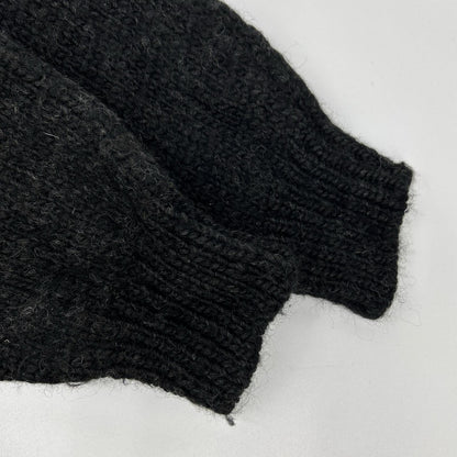 BATONER 21FM-054 SPREAD Aran Crew Neck Sweater Black Size 3