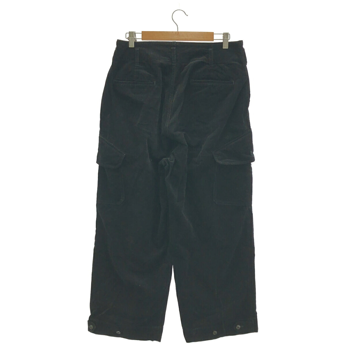 OLDMAN'S TAILOR Corduroy Button Fly Pants Black Size 38
