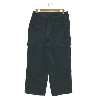 OLDMAN'S TAILOR Corduroy Button Fly Pants Black Size 38