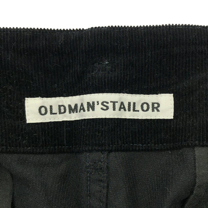 OLDMAN'S TAILOR Corduroy Button Fly Pants Black Size 38