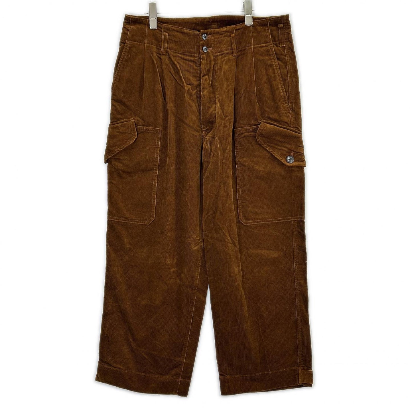 R&D.M.Co- Brown Corduroy Cargo Pants Size 38