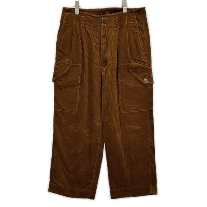 R&D.M.Co- Brown Corduroy Cargo Pants Size 38