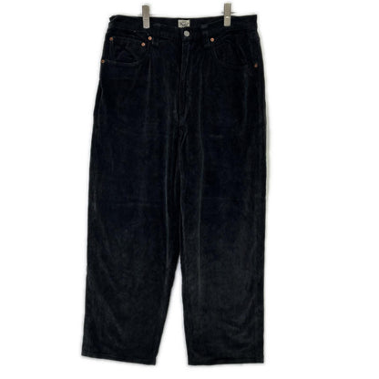 GOLD 21AW Black Corduroy Wide Pants Size L