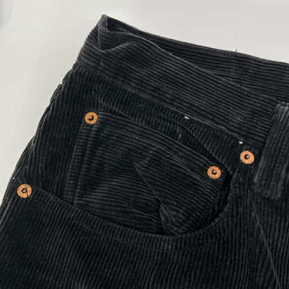 GOLD 21AW Black Corduroy Wide Pants Size L