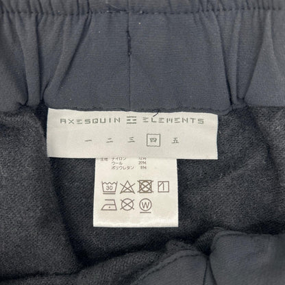 AXESQUIN Black Tech Wide Pants