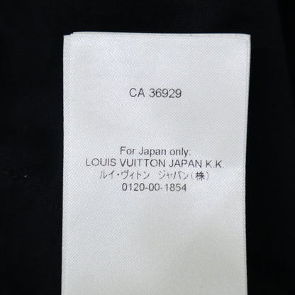 LOUIS VUITTON 2025 LV Rhinestone Logo Shorts Black Sweatshirt Size XL