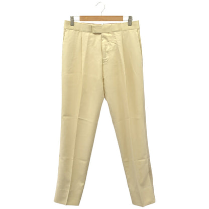 LOUIS VUITTON 12SS Ivory Silk Wool Trousers Size 38