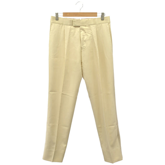 LOUIS VUITTON 12SS Ivory Silk Wool Trousers Size 38