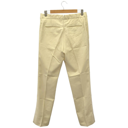 LOUIS VUITTON 12SS Ivory Silk Wool Trousers Size 38