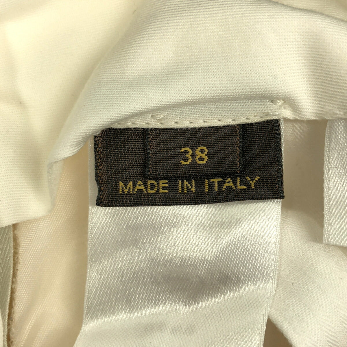 LOUIS VUITTON 12SS Ivory Silk Wool Trousers Size 38