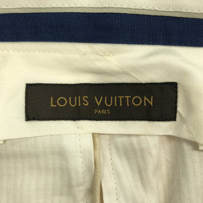 LOUIS VUITTON 12SS Ivory Silk Wool Trousers Size 38