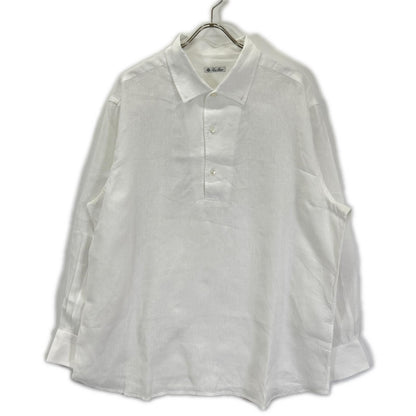 Loro Piana 100% Linen Pullover Long Shirt White Size M