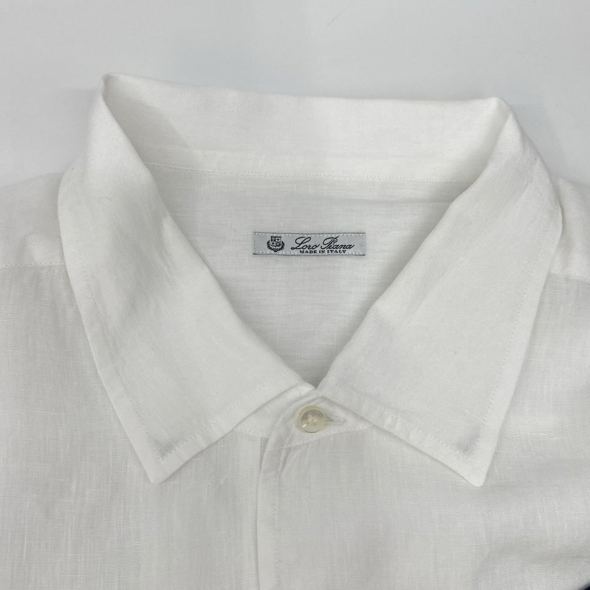 Loro Piana 100% Linen Pullover Long Shirt White Size M