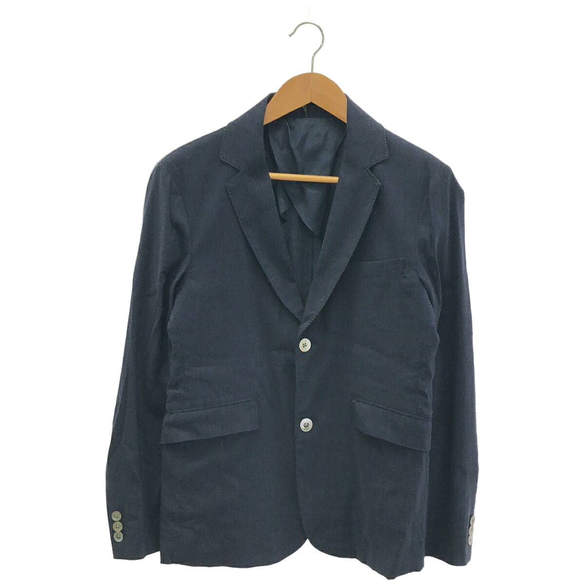 jun hashimoto Navy 2-Button Tailored Blazer Size S