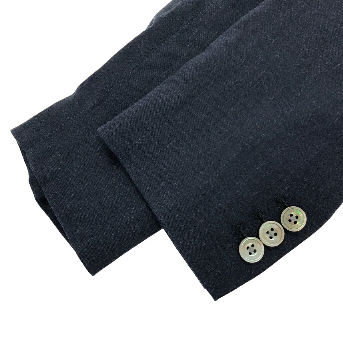 jun hashimoto Navy 2-Button Tailored Blazer Size S