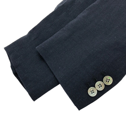 jun hashimoto Navy 2-Button Tailored Blazer Size S