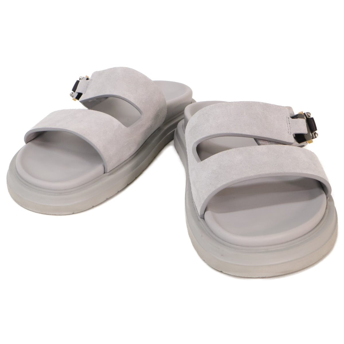 DIOR Dior Aqua Buckle Slide Sandals Gray Size EU 42