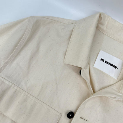 JIL SANDER+ 21SS Off-White Herringbone Jacket Size 44