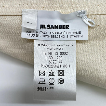 JIL SANDER+ 21SS Off-White Herringbone Jacket Size 44