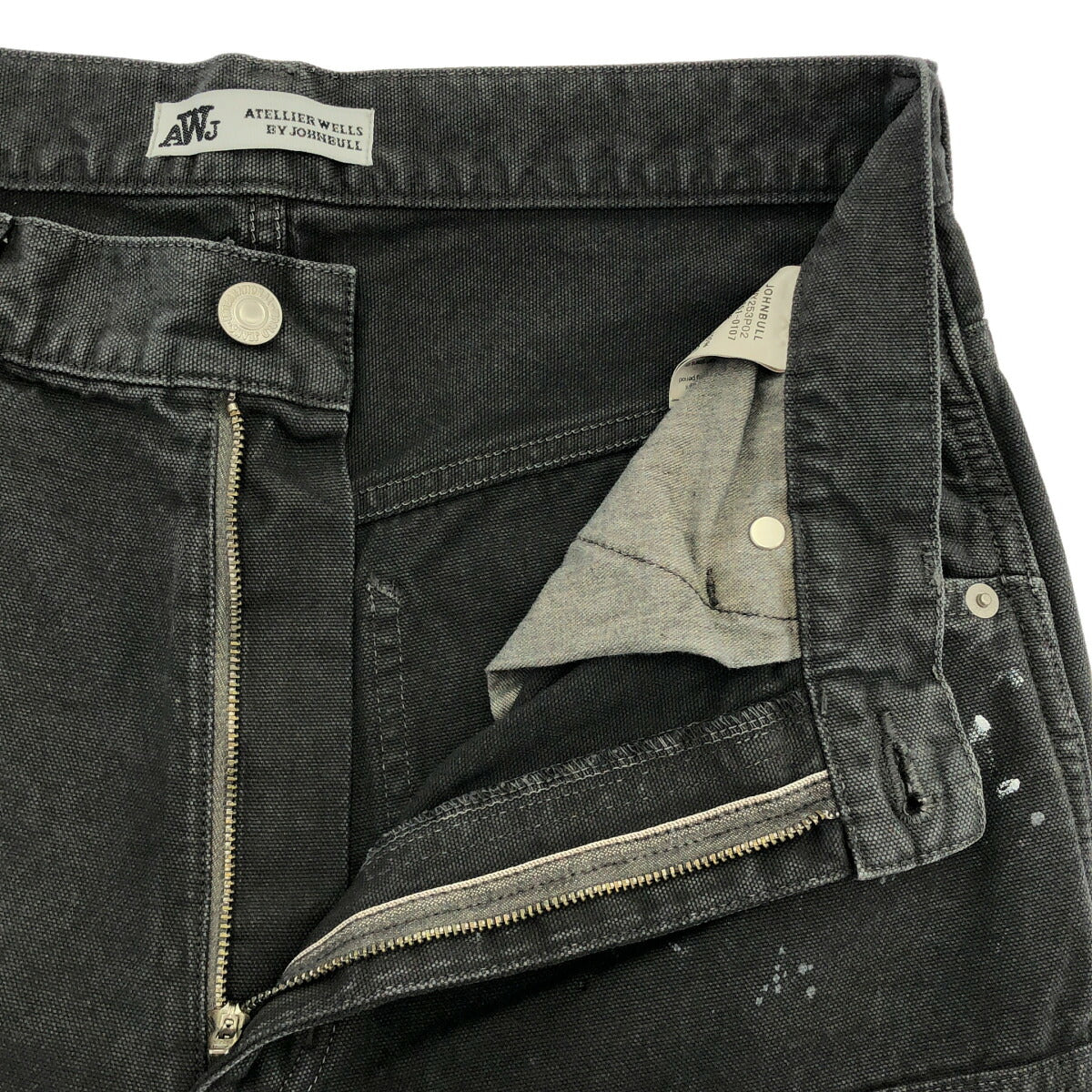 ATELLIER WELLS BY JOHNBULL Black Ox Knee Pants Size 28
