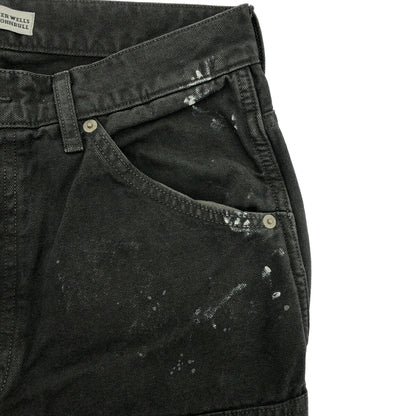 ATELLIER WELLS BY JOHNBULL Black Ox Knee Pants Size 28
