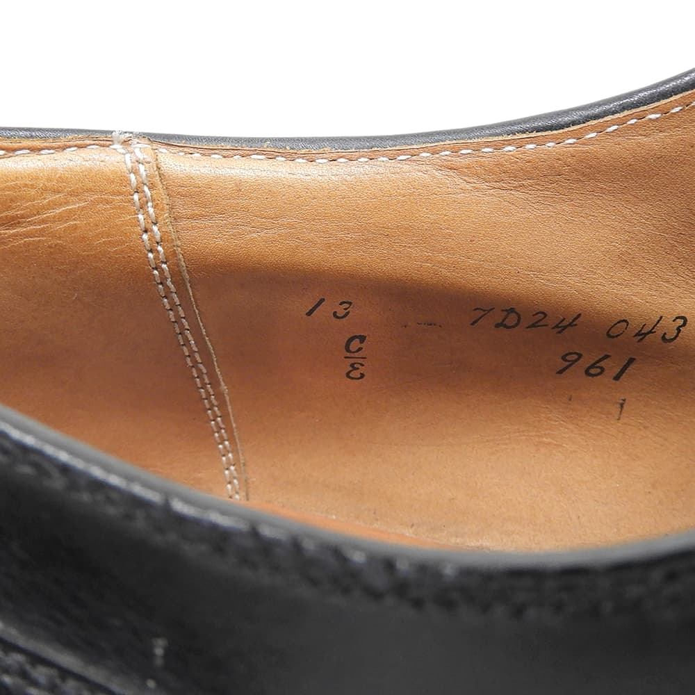 Alden Calf Norwegian Split-Toe Sneakers Black Size 13